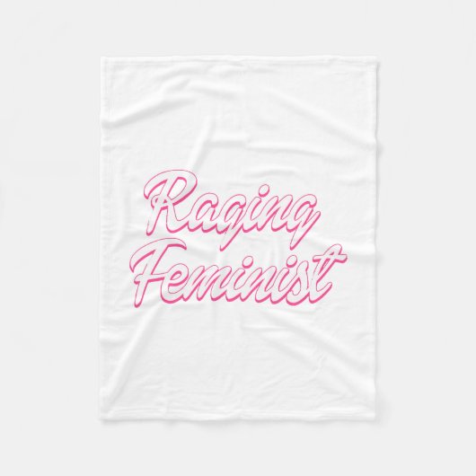 Raging Feminist Doll Fleecedecke (Vorderseite)