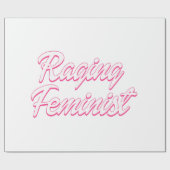 Raging Feminist Doll Geschenkpapier (Flach)