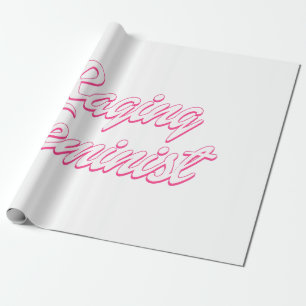 Raging Feminist Doll Geschenkpapier