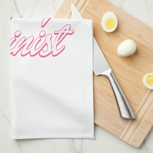 Raging Feminist Doll Geschirrtuch (Viertel Falte)