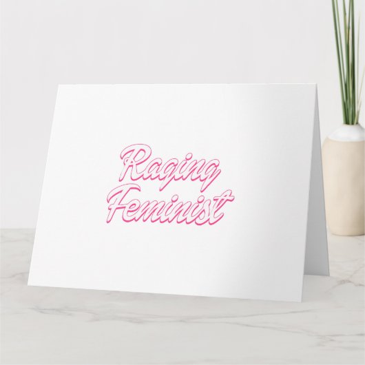 Raging Feminist Doll Karte (Vorderseite)