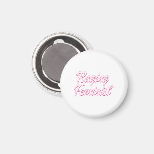 Raging Feminist Doll Magnet (Vorderseite/Rückseite)