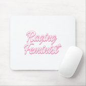 Raging Feminist Doll Mousepad (Mit Mouse)