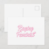 Raging Feminist Doll Postkarte (Vorne/Hinten)