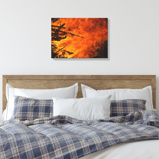 Raging Fire Leinwanddruck (Insitu (Schlafzimmer))