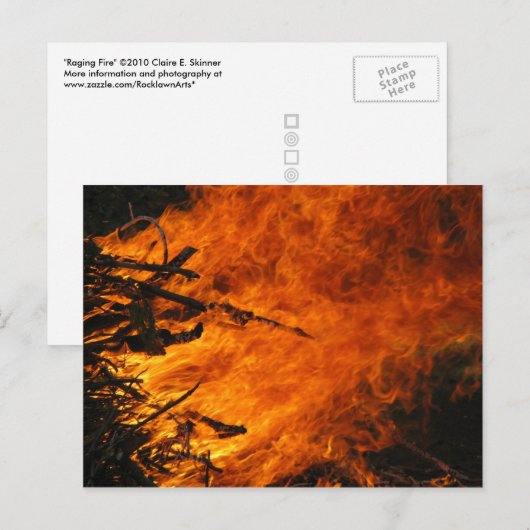 Raging Fire Postkarte (Vorne/Hinten)