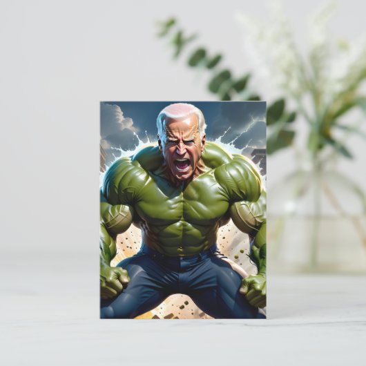 Raging "No Malarkey" Joey B. aus Scranton, PA Postkarte (Stehend Vorderseite)