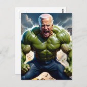 Raging "No Malarkey" Joey B. aus Scranton, PA Postkarte (Vorne/Hinten)