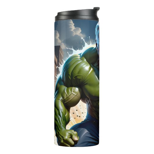 Raging "No Malarkey" Joey B. aus Scranton, PA Thermosbecher (Nach links gedreht)