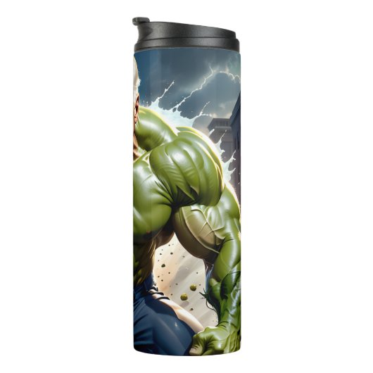 Raging "No Malarkey" Joey B. aus Scranton, PA Thermosbecher (Nach rechts gedreht)