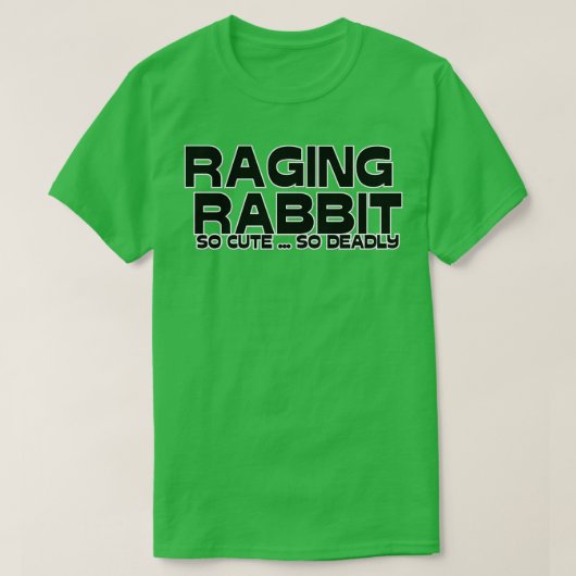 RAGING RABBIT SO NIEDLICH SO TOD T-Shirt (Design vorne)