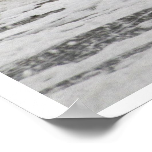 Raging Sees of Hurricane Sandy Poster (Ecke)