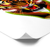 Raging Tiger Digital Download - Perfekt für DTF Poster (Ecke)