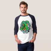 Raglan Garktes ZungenT-Shirt T-Shirt (Vorne ganz)
