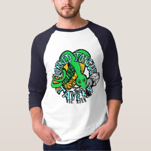 Raglan Garktes ZungenT-Shirt T-Shirt
