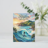 Raglan Neuseeland Postkarte (Stehend Vorderseite)