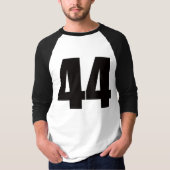 Raglan-Shirt mit Nr. 44 T-Shirt (Vorderseite)