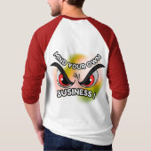 Raglan T - Shirt : Achten Sie auf Ihre eigene (rot