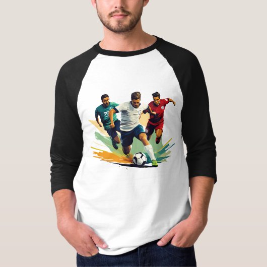 Raglan-T - Shirt für Männer 3/4-Sieb (Vorderseite)