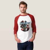 Raglan-T - Shirt für Männer 3/4-Sieb (Vorne ganz)