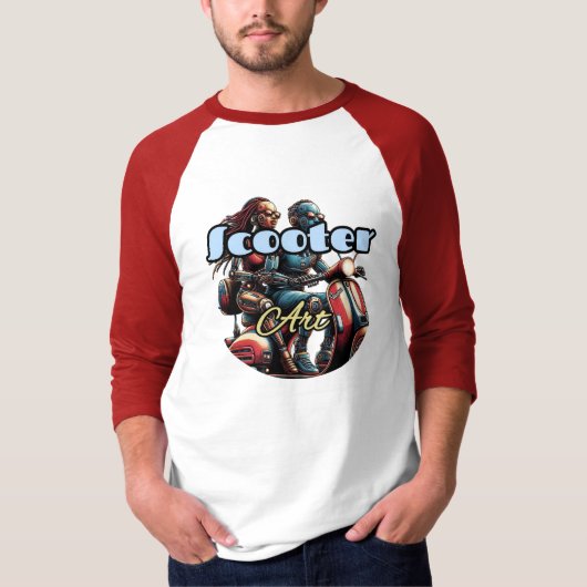 Raglan-T - Shirt für Männer 3/4-Sieb (Vorderseite)