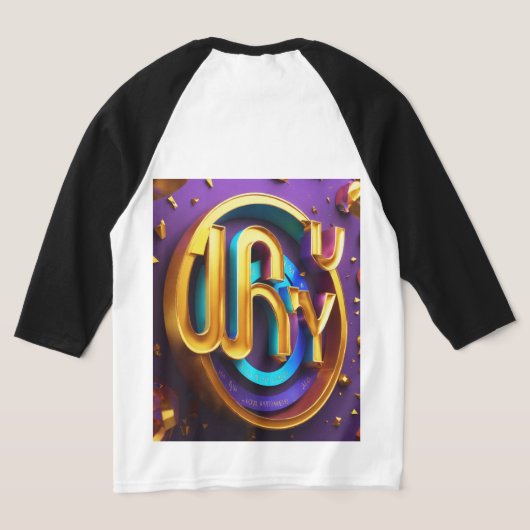 Raglan-T - Shirt für Männer 3/4-Sieb (AblageHinten)