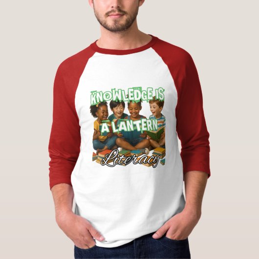 Raglan-T - Shirt für Männer 3/4-Sieb (Vorderseite)