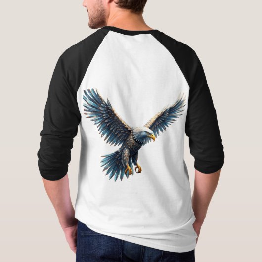 Raglan-T - Shirt für Männer 3/4-Sieb (Rückseite)