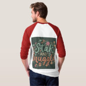 Raglan-T - Shirt für Männer 3/4-Sieb (Schwarz voll)
