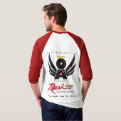 Raglan-T - Shirt-Rot RushCamp der Männer T-Shirt (Schwarz voll)