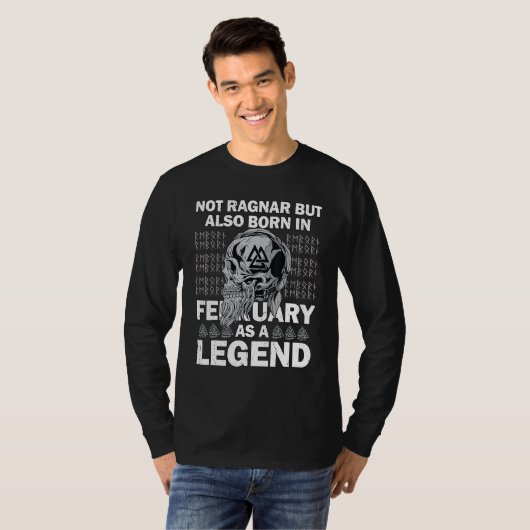 Ragnar February Legend Valhalla Viking Dad 6 T-Shirt (Vorne ganz)