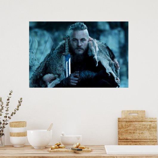 Ragnar Lothbrok viking Poster (Küche)