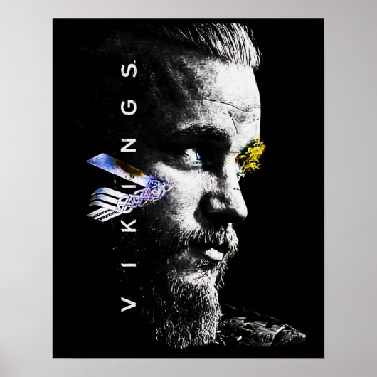 Ragnar Lothbrok Vikings Tv Serie Poster (Vorne)