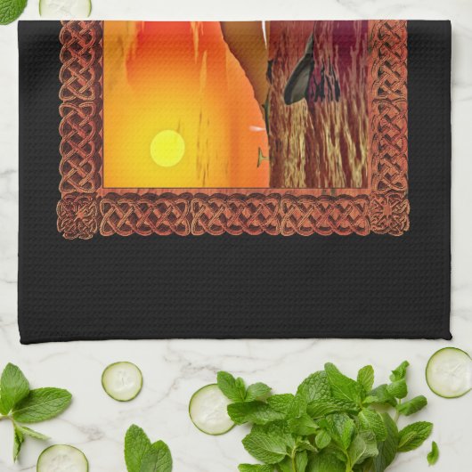 Ragnarok für Wale Geschirrtuch (Gefaltet)