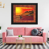 Ragnarok für Wale Leinwanddruck (Insitu (Wohnzimmer))