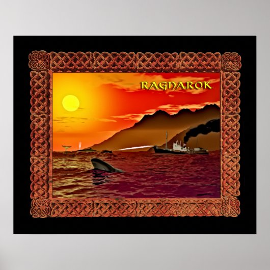Ragnarok für Wale Poster (Vorne)