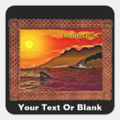 Ragnarok für Wale Quadratischer Aufkleber (Vorderseite)