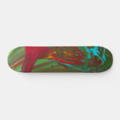 Rags To Riches 1 Wilde Abstrakte Skateboard Deck (Horizontal)