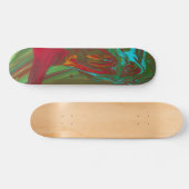 Rags To Riches 1 Wilde Abstrakte Skateboard Deck (Horizontal)