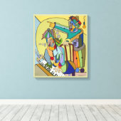 "Ragtime Scene" von Ruchell Alexander Leinwanddruck (Insitu (Holzboden))