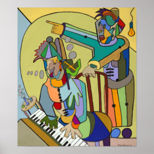 "Ragtime Scene" von Ruchell Alexander Poster