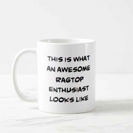 Ragtop-Enthusiast, phantastisch Kaffeetasse (Links)