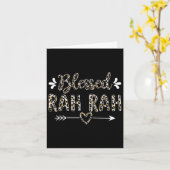 Rah Rah Grandma Grandmutter Niedlich Leopard Karte (Gelbe Blume)