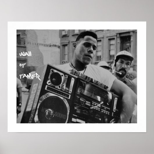 Raheem + sein Radio 4eva Poster (Vorne)