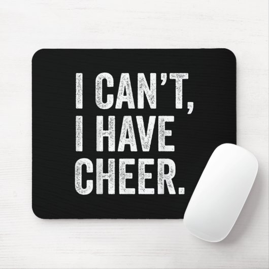 Rahiltees Co. I Can't I Have Cheer Cheerleader - B Mousepad (Mit Mouse)