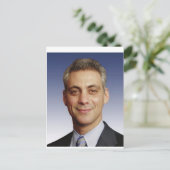 Rahm Emanuel für Bürgermeister Postkarte (Stehend Vorderseite)