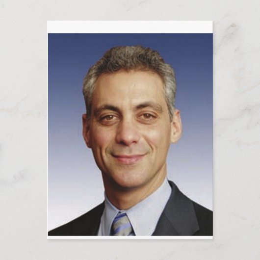 Rahm Emanuel für Bürgermeister Postkarte (Vorderseite)