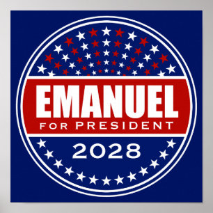 Rahm Emanuel für Präsident 2028 Poster