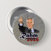 Rahm Emanuel Präsident 2016 Button (Vorne & Hinten)