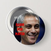 RAHM FÜR BÜRGERMEISTER BUTTON (Vorne & Hinten)